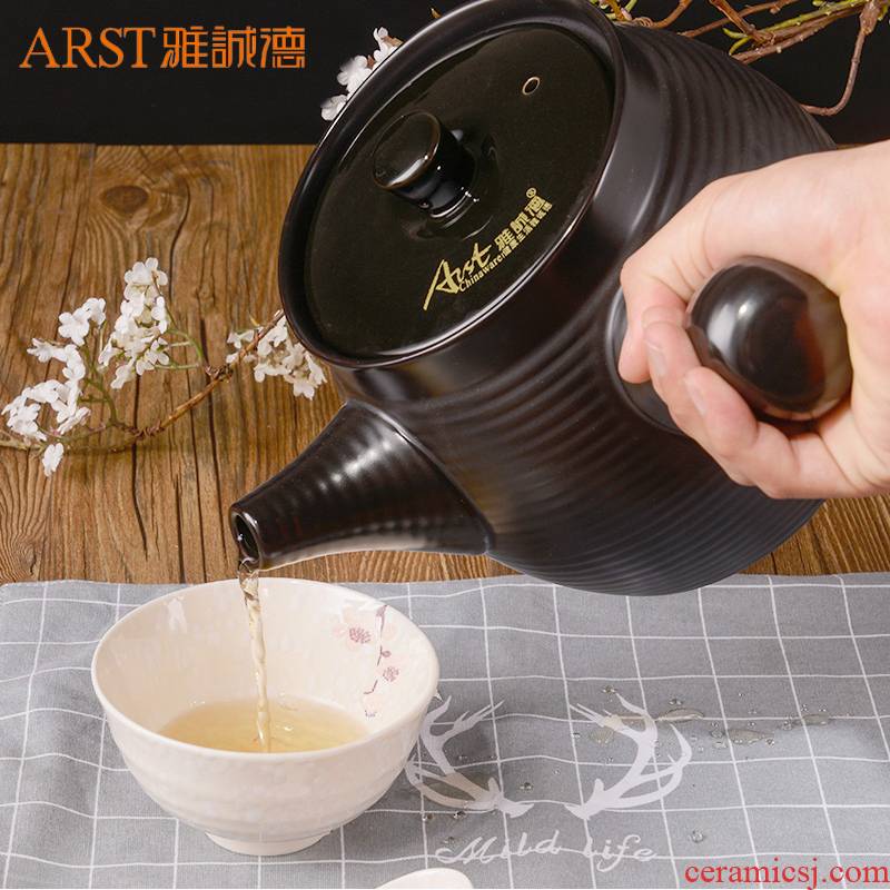 Ya cheng DE ceramic pot of Chinese medicine, large casserole stew household flame to hold to high temperature tisanes pot boil medicine curing pot