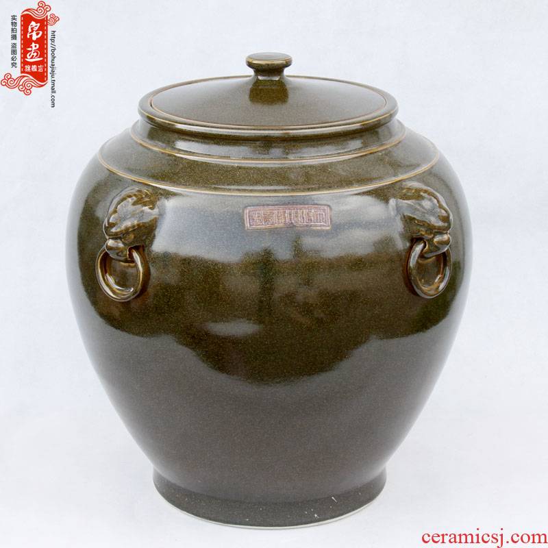 Shadow enjoy | jingdezhen ceramics up porcelain tea caddy fixings big tea urn home furnishing articles at the end of the teahouse J