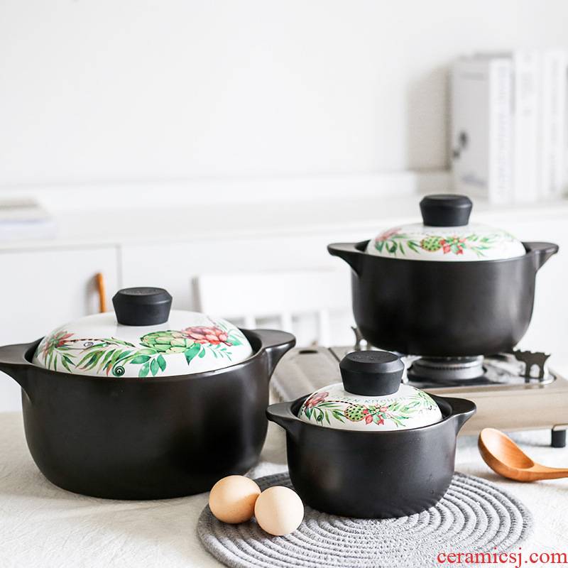 Japanese ceramic casserole stew soup household gas small casserole soup rice with rice, rice, such as special sand pot