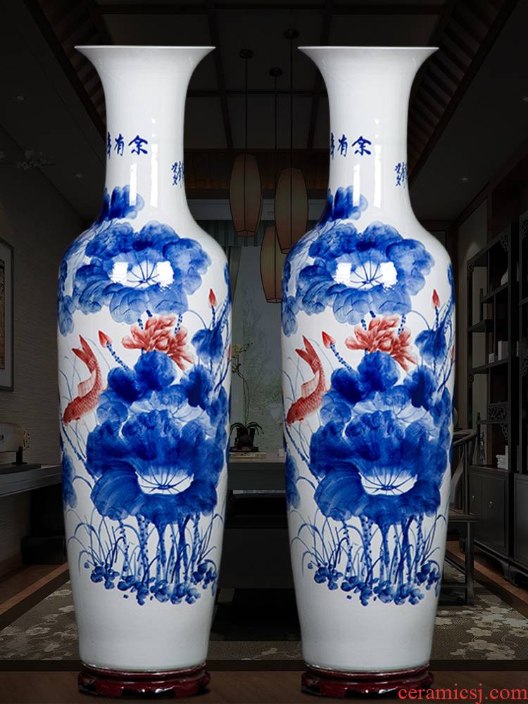 Jingdezhen ceramic hand - made landing big vase for years for home furnishing articles hotel lobby decoration gb0 sitting room