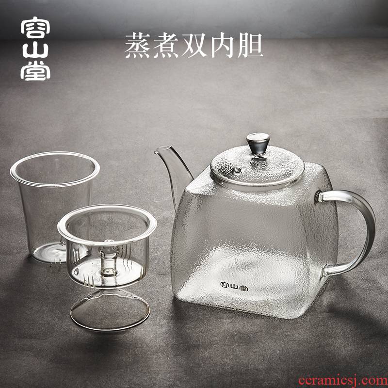 RongShan hall of black and white tea glass ceramic automatic steam the boiled tea, the electric TaoLu tea stove puer tea pot of tea