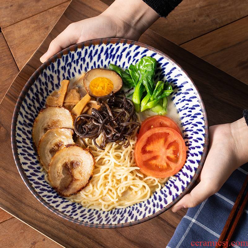 Eat soba ceramic rainbow such as bowl family dish Nordic serie rainbow such use shallow bowl new creative rainbow such use