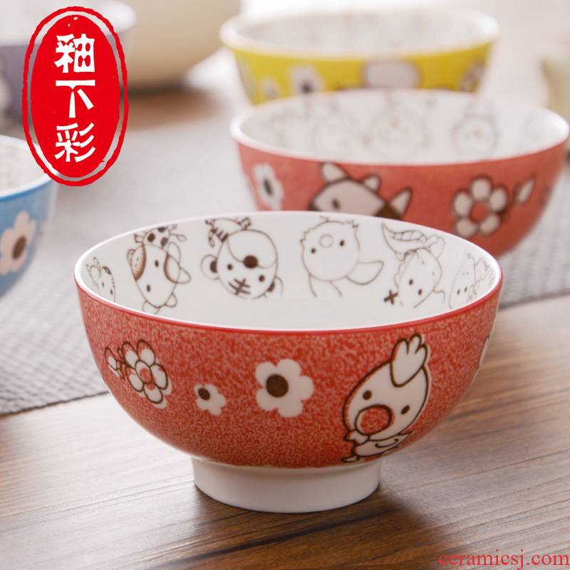 Hui shi twelve 12 zodiac ceramic dishes household utensils to use dish express cartoon lovers combination dishes
