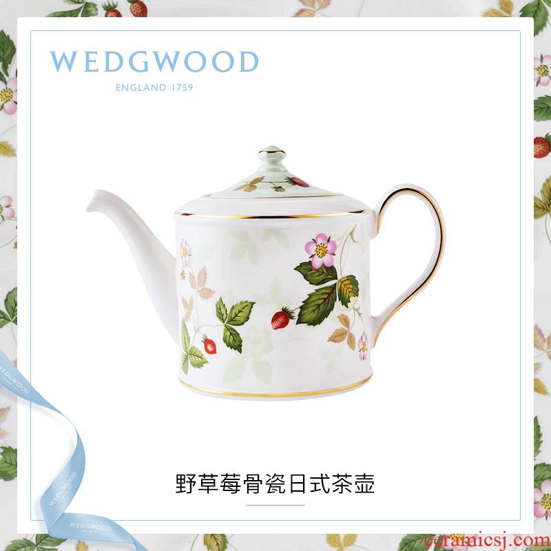 WEDGWOOD waterford WEDGWOOD wild strawberries ipads porcelain Japanese teapot ipads porcelain teapot with cover Europe type single pot set home