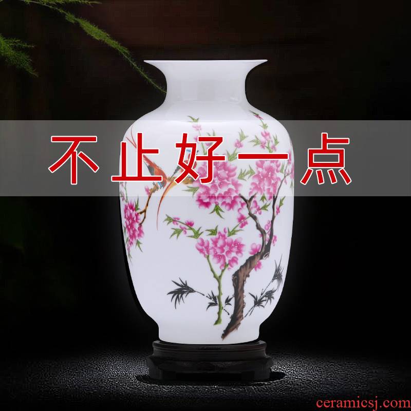 Jingdezhen ceramics dried flowers floret bottle wine sitting room of Chinese style household adornment furnishing articles ikebana arts and crafts