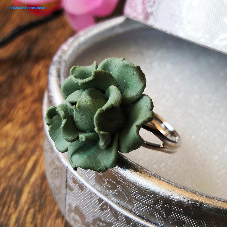 Jin hao small ceramic ring, Japanese, Korean, little finger ring tail ring elegant accessories joker contracted ring