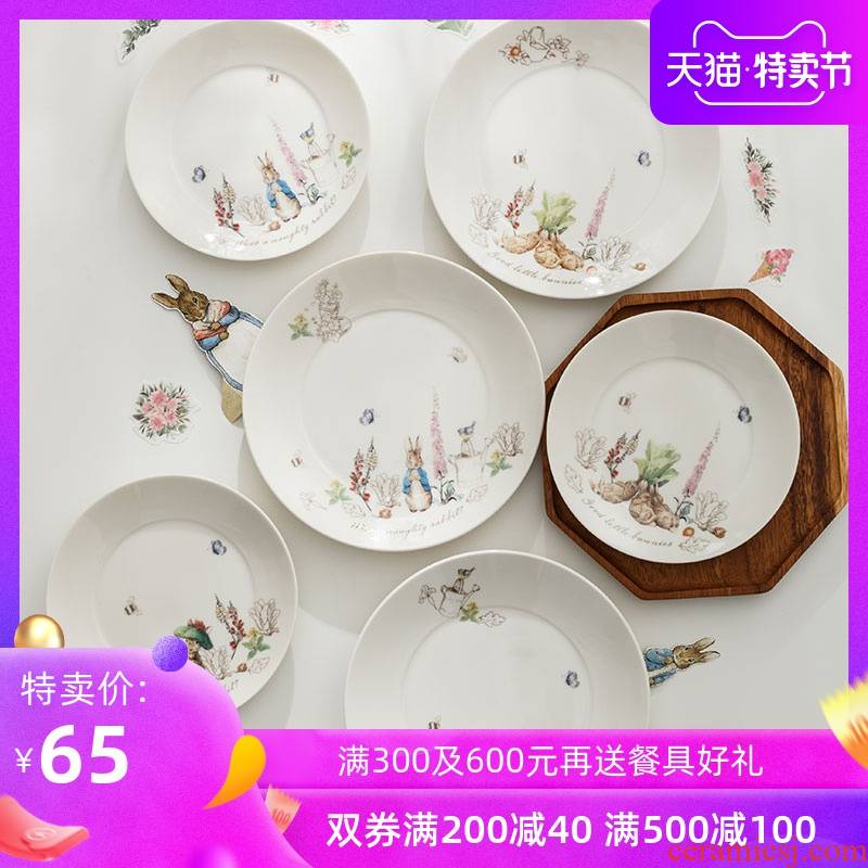 Than the the original authorization to import European rabbit does wind ceramic dish dish plate household food plate