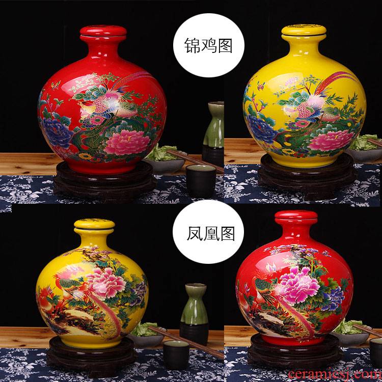 A Warm harbor package mail bottle archaize jingdezhen ceramic jars in 5 jins of household adornment bulk white