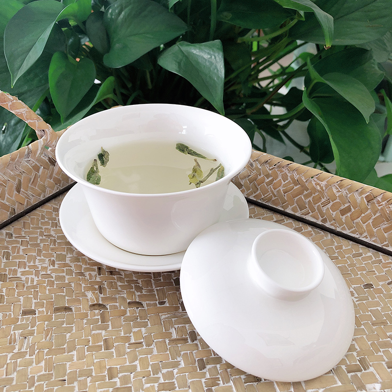 Ipads China tureen ceramic white porcelain bowl with large tea tea bowl three cups to use hand grasp pot of custom logo