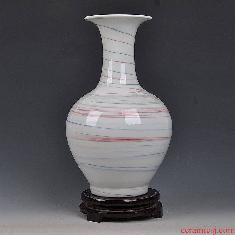 Jingdezhen ceramics Chinese antique stir fetal porcelain vase creative home sitting room porch place decoration arts and crafts
