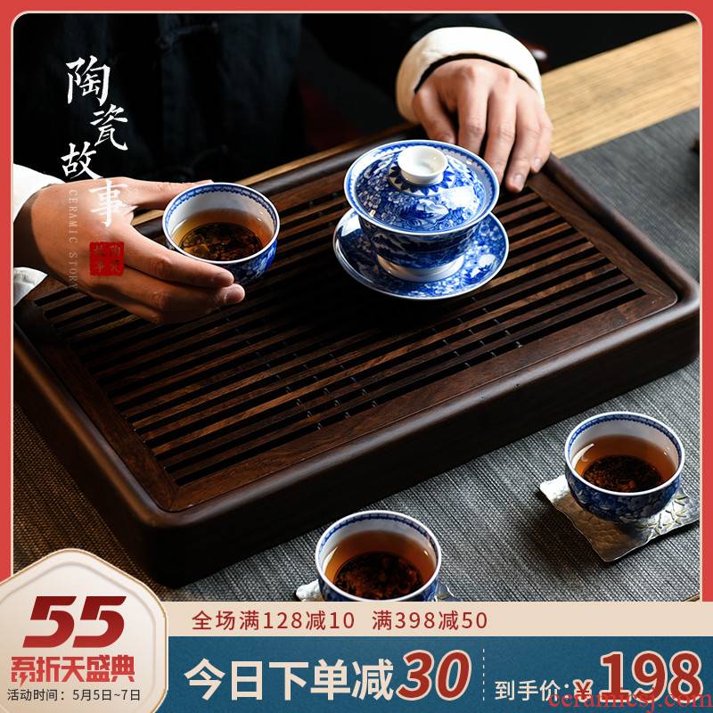 Ceramic story home tea tray was dry solid wood, small tea saucer dish drop mercifully tea sets tea tea set