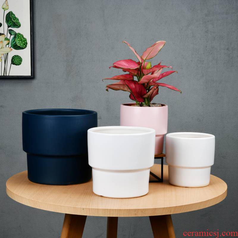 European wholesale flower POTS ceramic package mail large creative other tiger meat more breathable flowerpot special offer a clearance