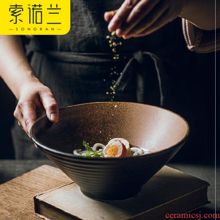 The sea restaurant tableware fast - food modelling large bowl of Korean big take The food bowl and Japanese and wind to hold ceramic bowl