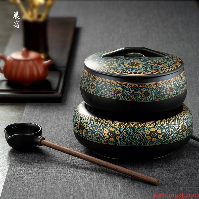 Morning high black tea boiled tea exchanger with the ceramics kung fu tea set ceramic household electrical TaoLu boiled tea kettle temperature