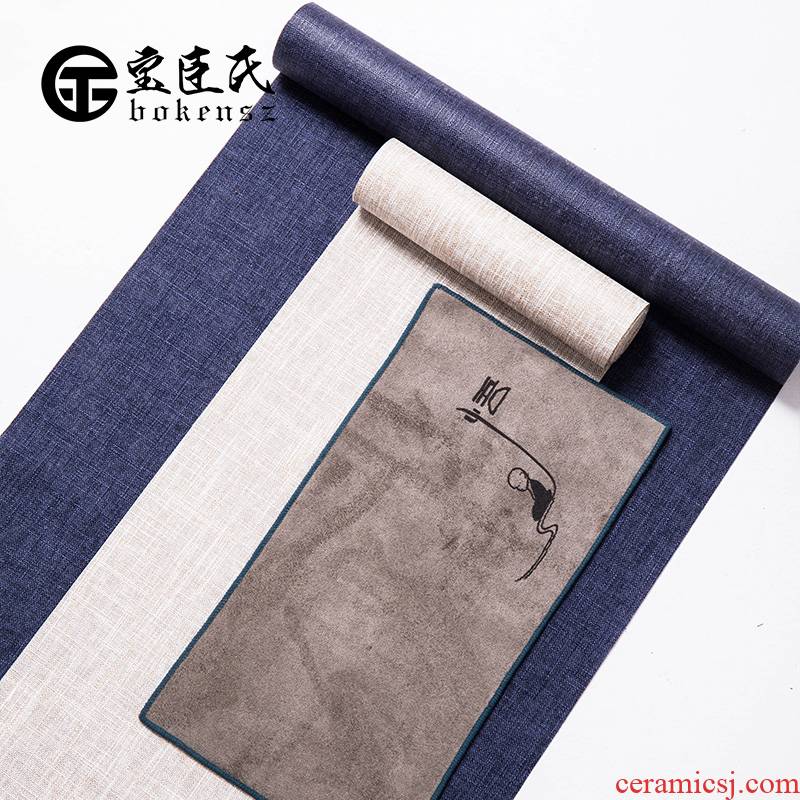 Treasure minister 's flax waterproof tea table flag zen tea shade cotton cloth table XiFangBu mat tea accessories