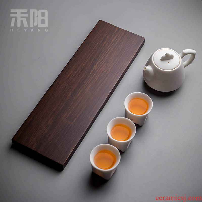 Send Yang heavy small bamboo tea tray was contracted Japanese kung fu tea set bamboo tablet dry plate tea pot bearing saucer dish