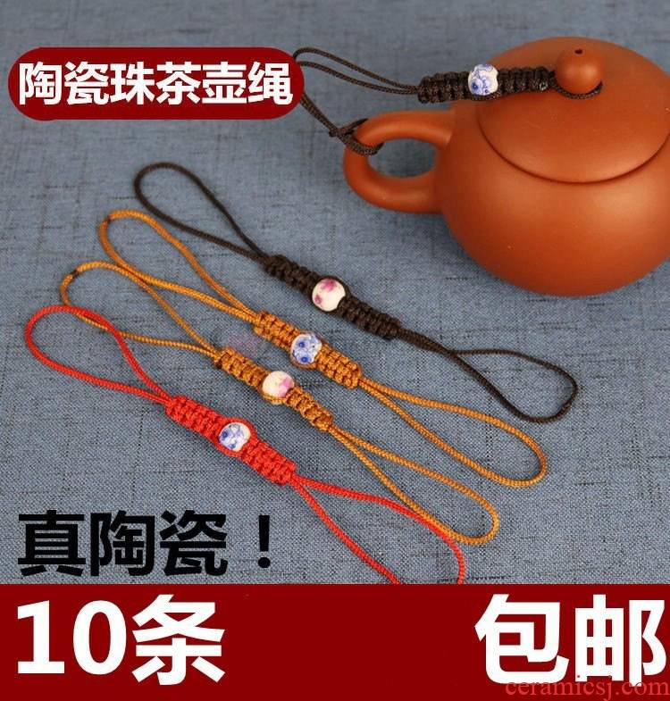 Garden lashing rope the teapot of the next year. The rope bold rope tied it system pot pot of rope woven glass lid tie