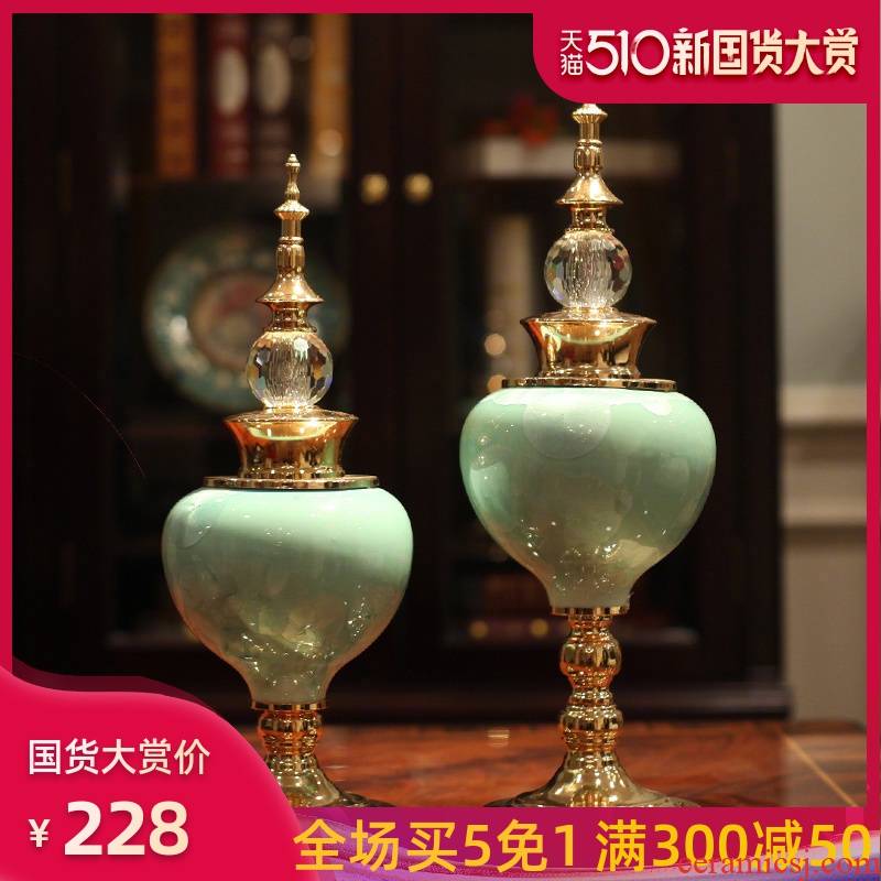 American ceramic TV ark, furnishing articles household act the role ofing is tasted European sitting room of I and contracted wine porch light key-2 luxury decoration
