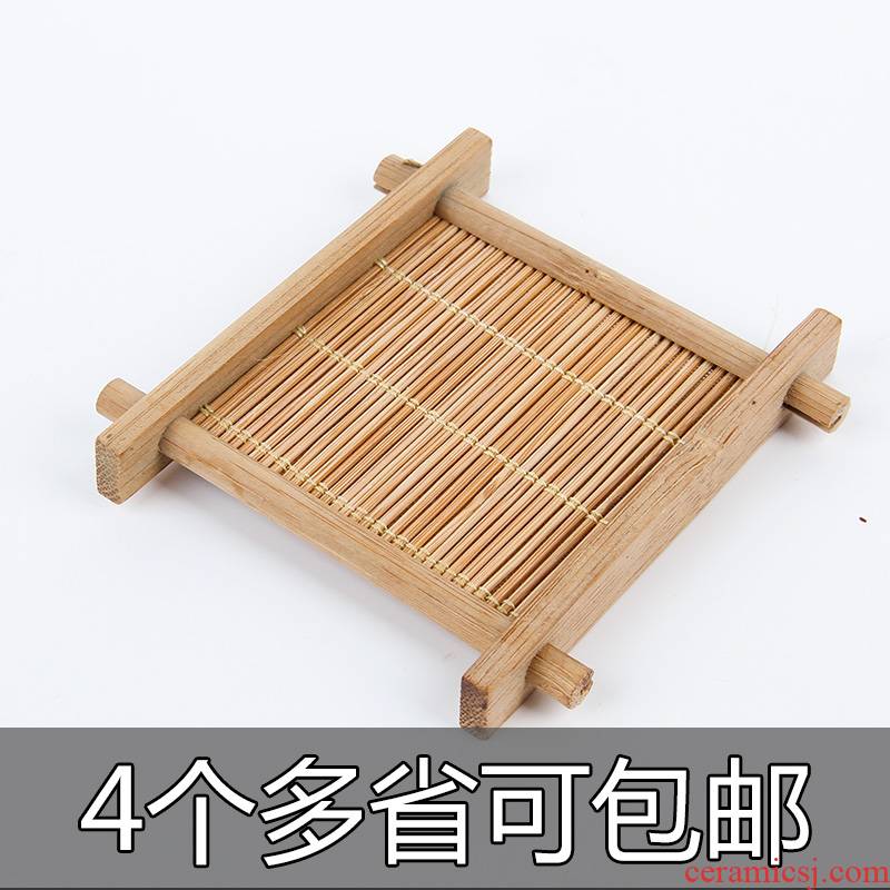 The Set and tic - tac - toe coasters authentic kung fu tea tea accessories cup mat bamboo cup tottenham