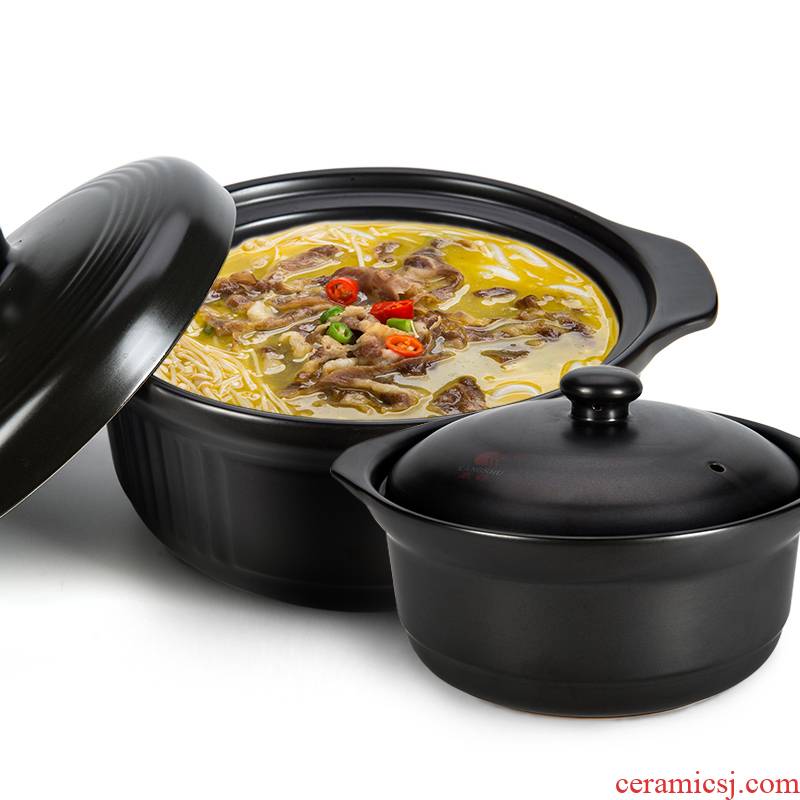 Hui shi 2 installs crock pot only Japanese wide expressions using pot high - temperature gas direct fired ceramic stew pot home cooking porridge pot