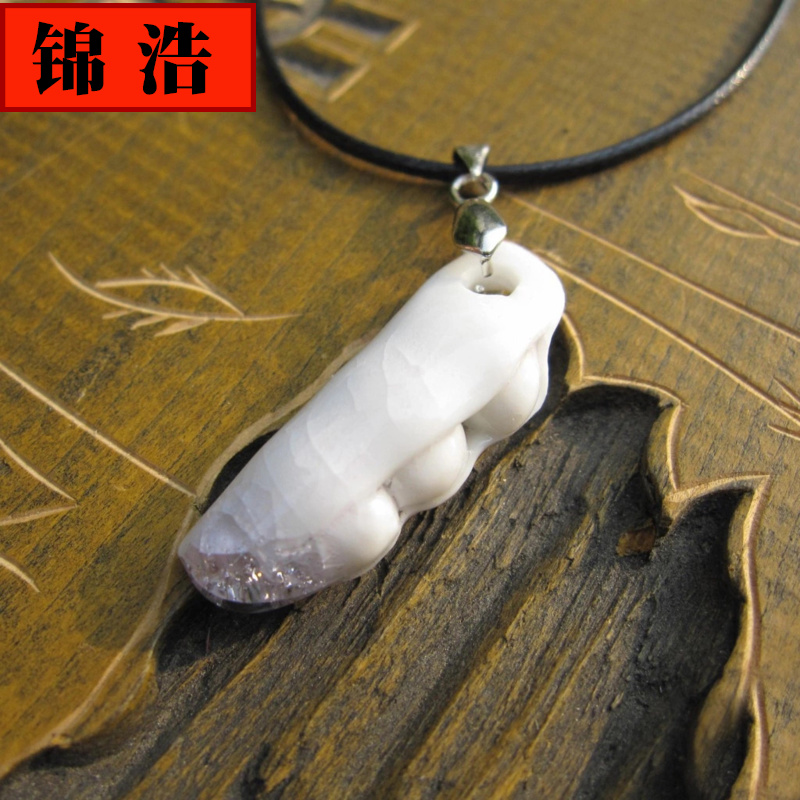 Jin hao small ceramic jewelry accessories can be female adult white sunflower whistle blowing move express necklace students