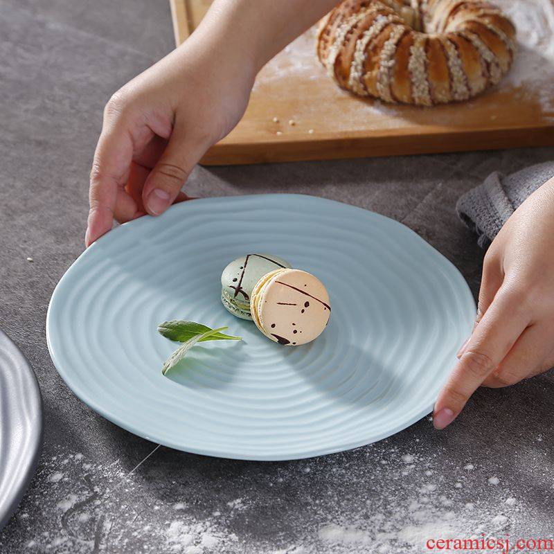 Nordic creative dishes ceramic household breakfast dinner plate web celebrity photos nice cake plate of pasta dish plate