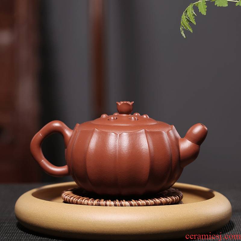 Yixing it pure manual famous kungfu tea authentic undressed ore zhu mud all hand tea teapot household