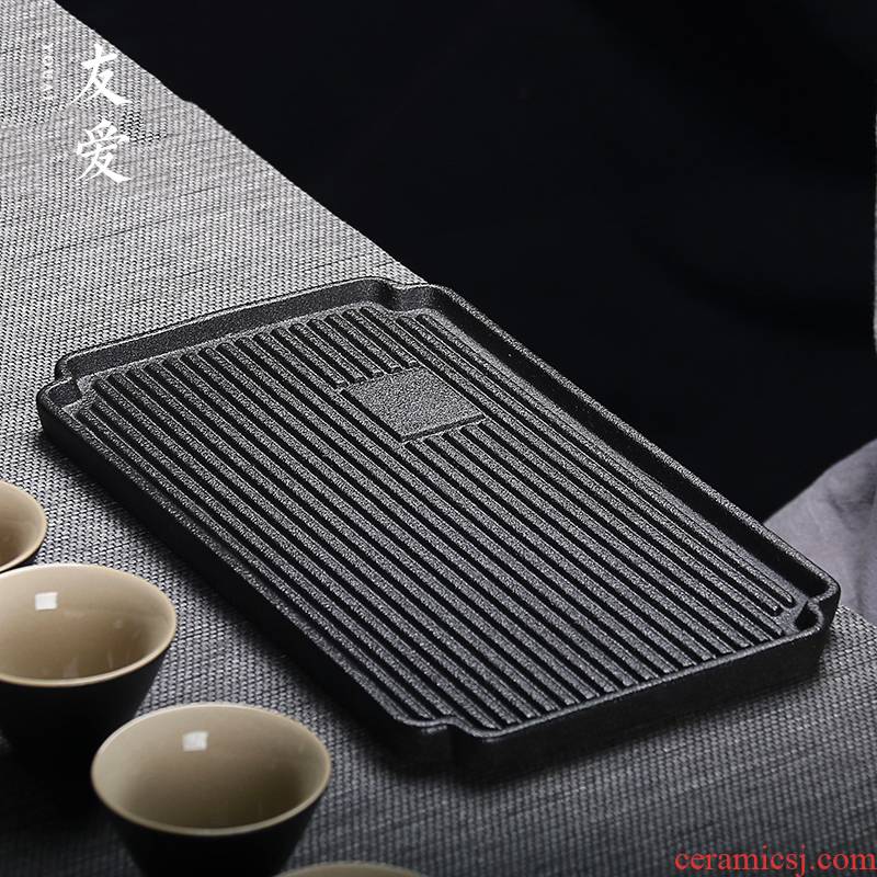 Love coarse TaoGan mercifully plate ceramic monolayer tea tray was large tea kungfu tea water big pot of bearing