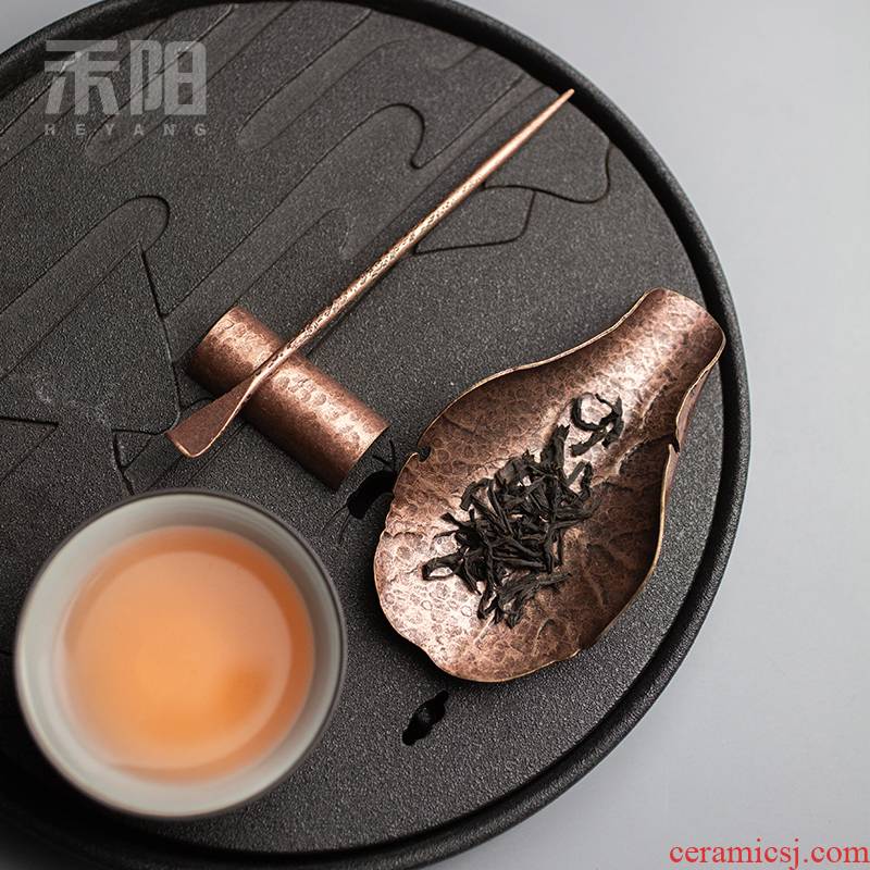Send Yang's brass manual is three - piece household wake tea tea is tea, creative kung fu tea taking of spare parts