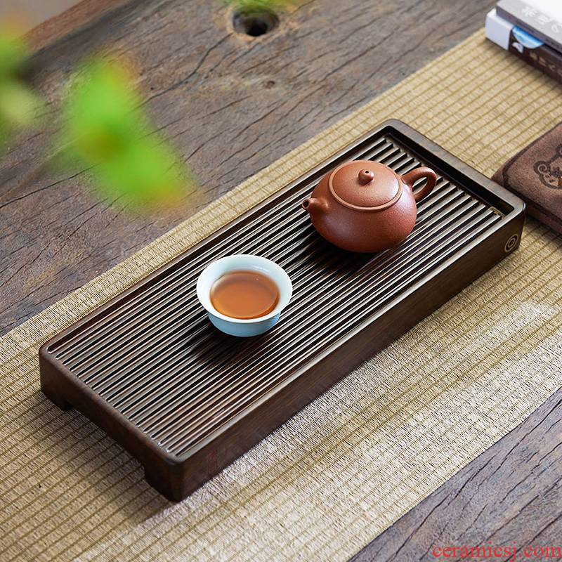 Han and tang dynasties small black rosewood tea tray was block solid wood tea table is the office doing mercifully portable is suing travel tea set