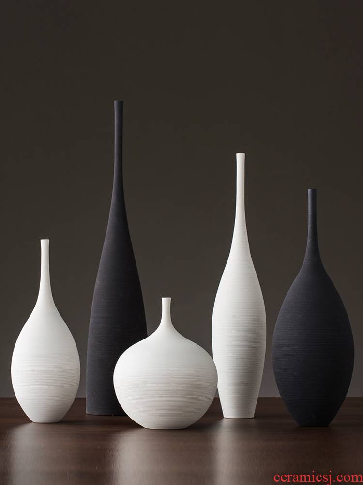 Nordic ceramic vase furnishing articles home desktop flower vase sitting room adornment of modern creative table vase