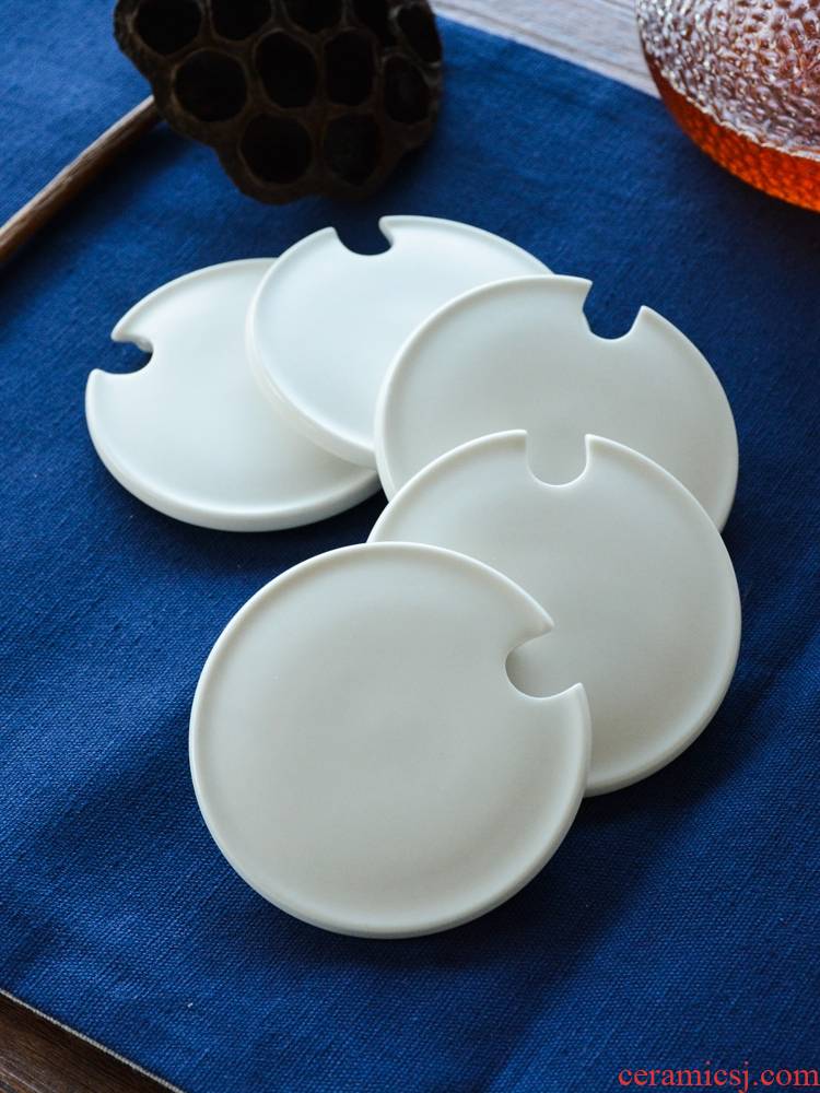 Lid ceramic general design keller cup accessories star cup cover cup, porcelain g cover sheet sells cup Lid