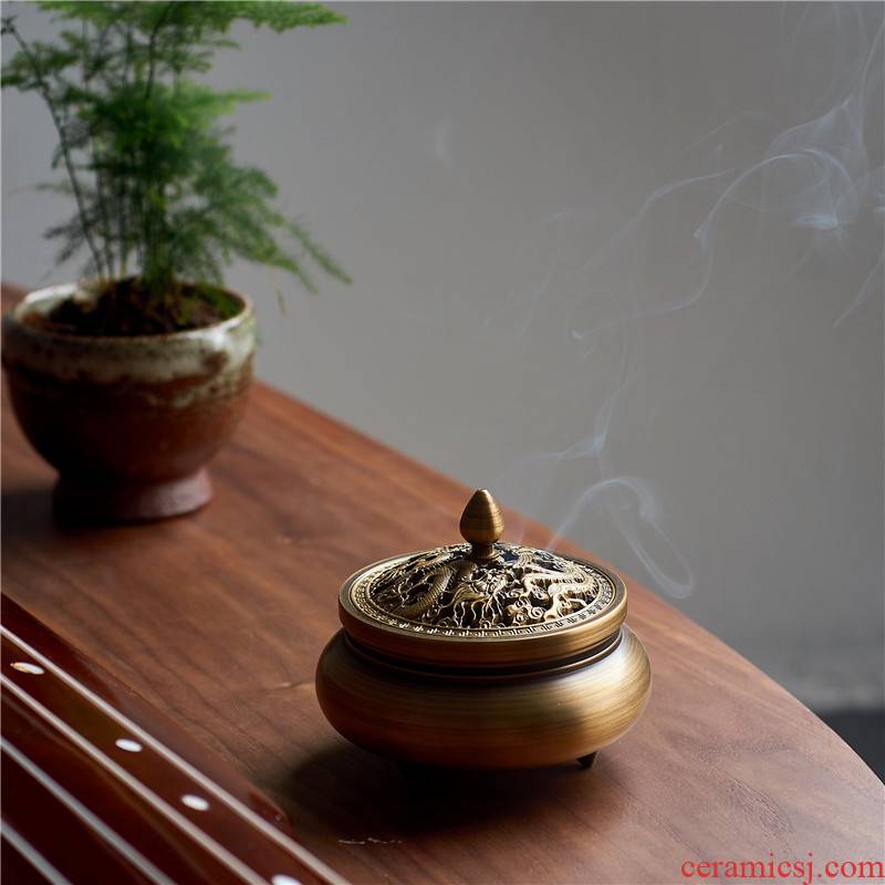 The high time household pure copper ebony censer tea accessories indoor purify air aroma stove creative furnishing articles