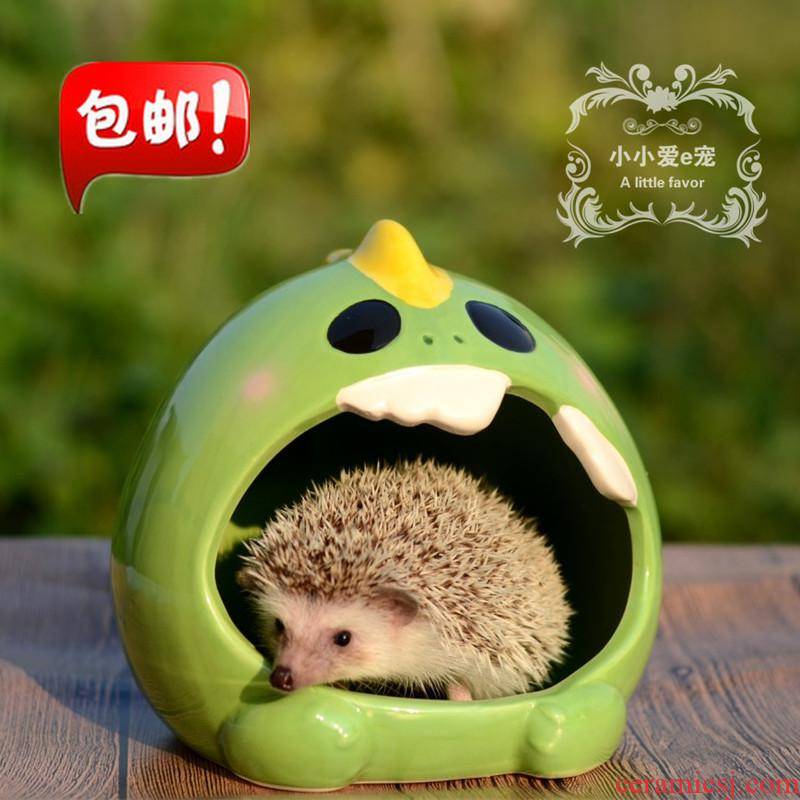 The snow pack mail 】 【 Lord squirrel porcelain ceramic Syrian hamster hamster hedgehog monster nest nest totoro porcelain socket.