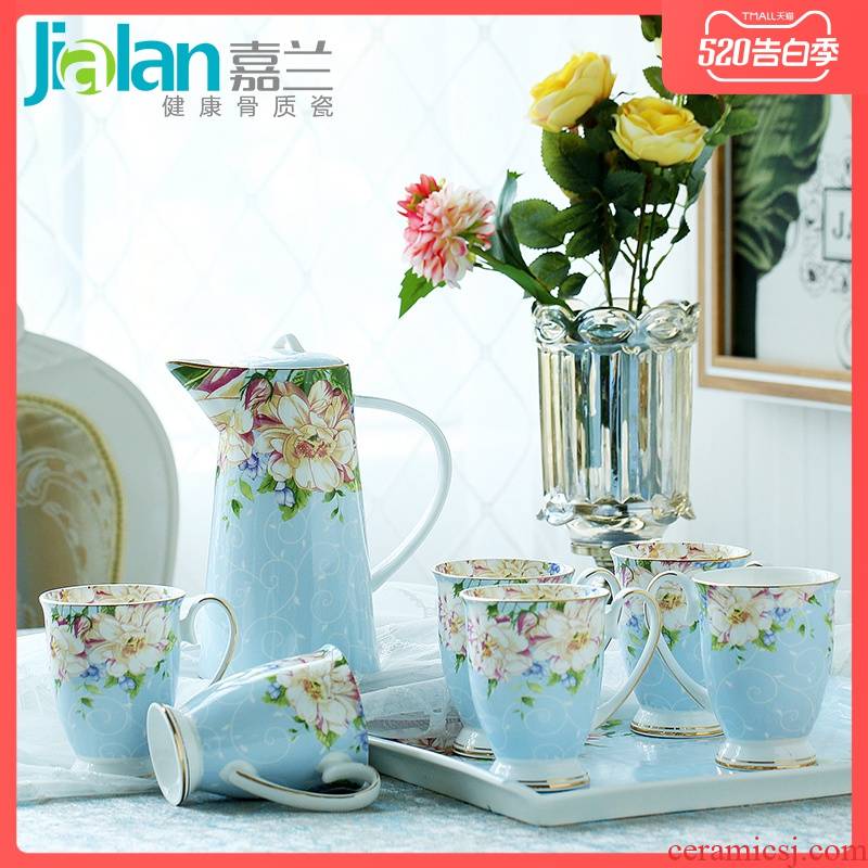 Garland ipads porcelain water with cold combination ultimately responds cup tea kettle creative gift set European household utensils
