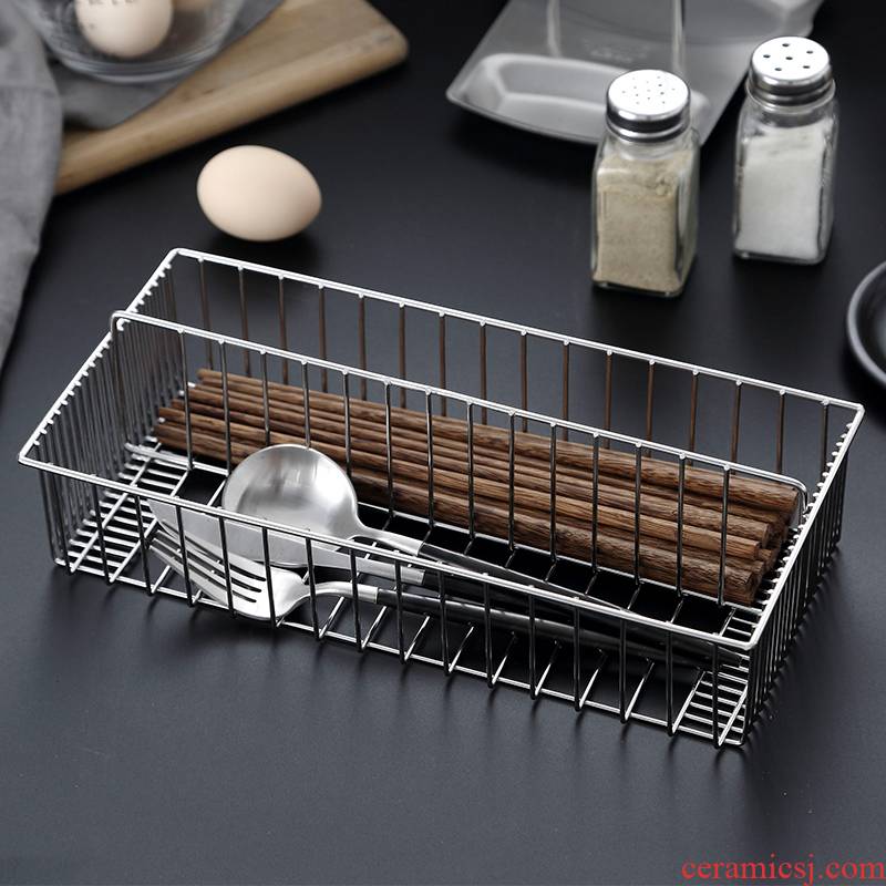 Senseyo304 alexipharmic ark of stainless steel tube chopsticks kitchen cutlery boxes chopsticks basket shelf