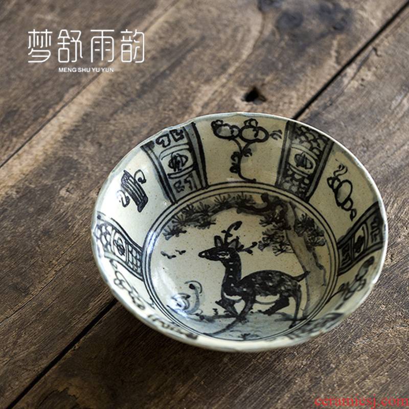 Dream ShuYu rhyme hand - made old pot set a pot of ceramic bearing pad dry mercifully tea tray was saving water zen tea Japanese restoring ancient ways