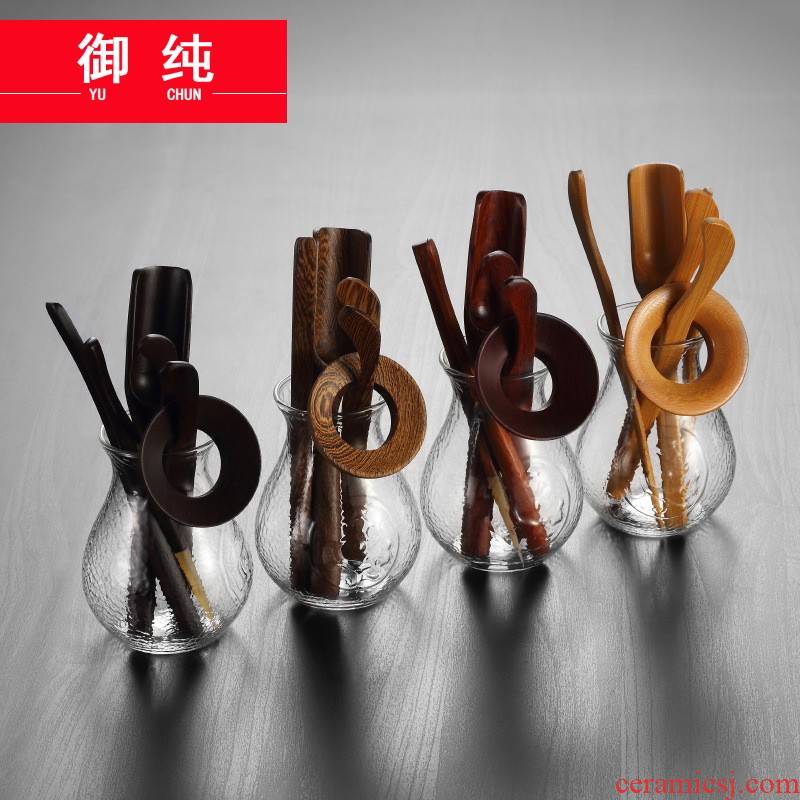 Royal pure kung fu tea sets accessories, household 6 bamboo ChaGa zero with Japanese tea taking 6 gentleman glass