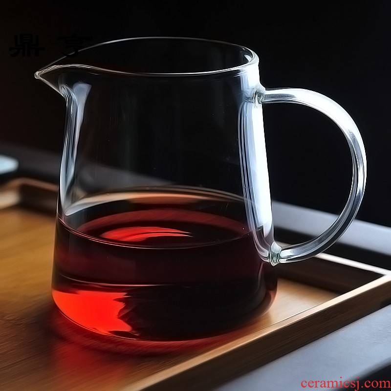 Ding heng Taiwan Japanese kung fu tea set more reasonable high borosilicate glass cup large to hold to hot tea tea sea points