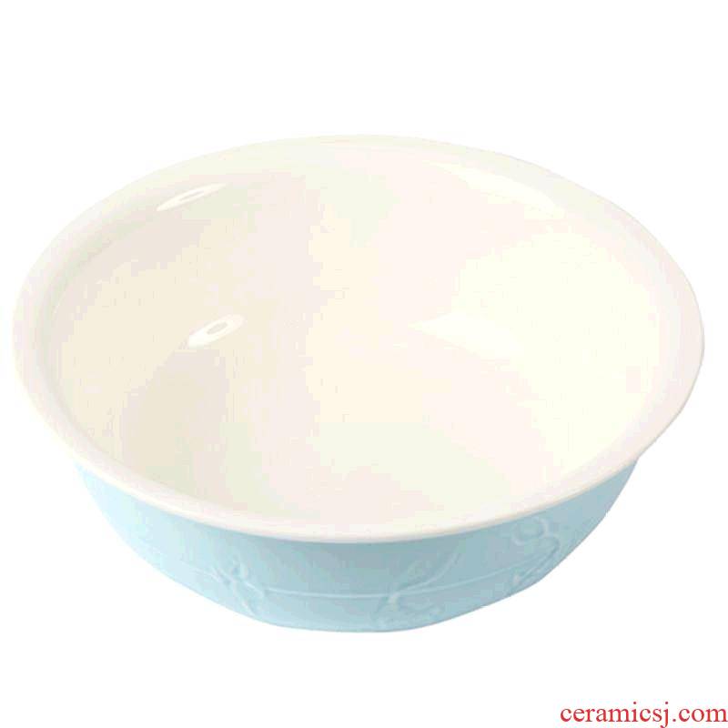 Save big kitchen ceramic face basin and the basin that wash a face "hair a basin that wash a face with household ceramics basin to bake porcelain bowl with cover
