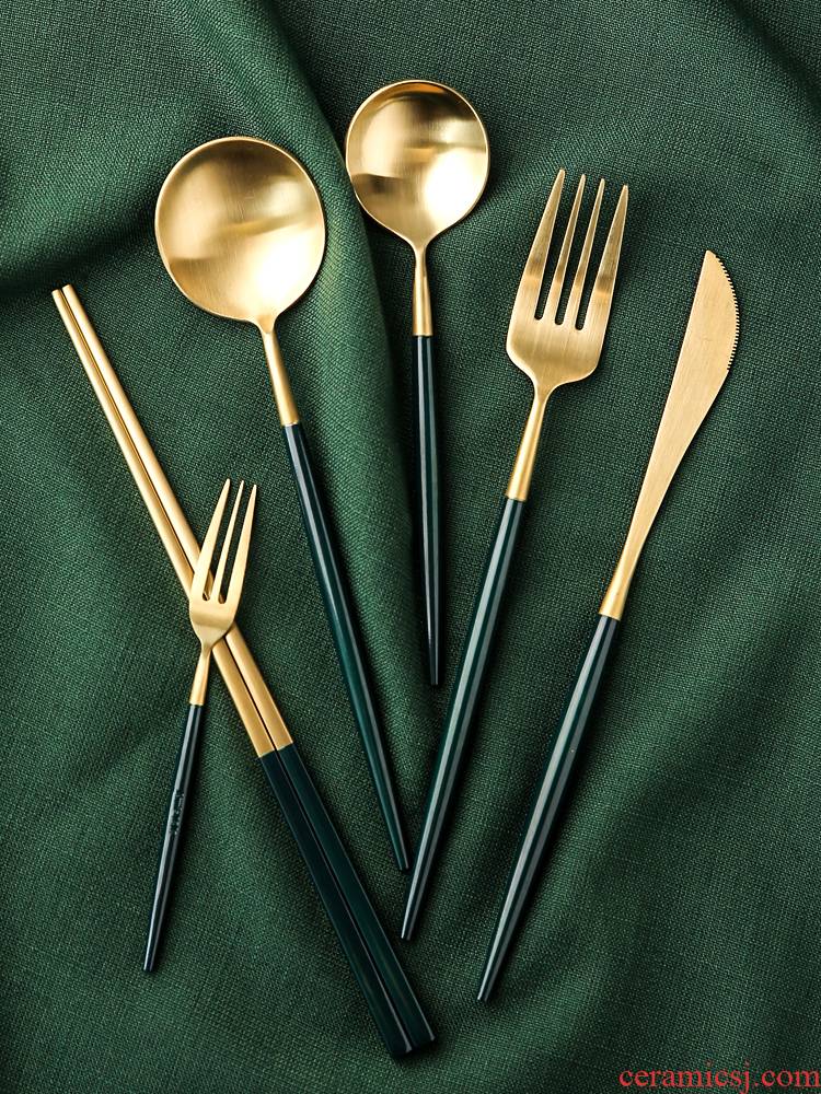 Sichuan in northern western tableware steak knife and fork dish sets of household knife and fork spoon, three - piece two - piece knives and forks