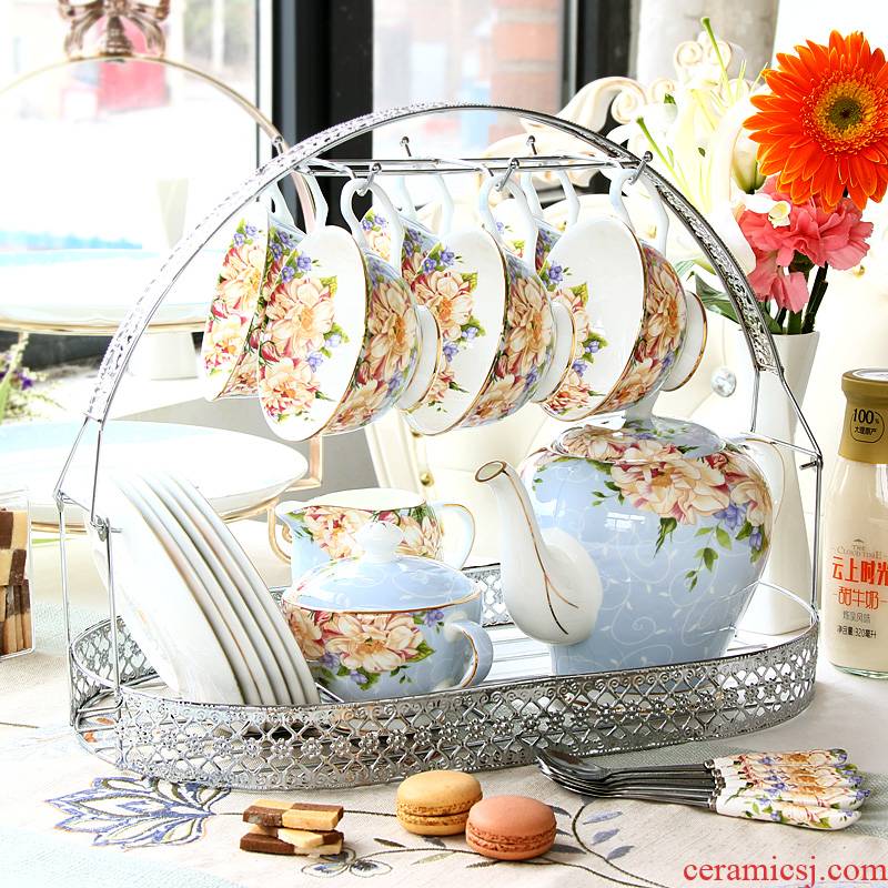 European tea sets coffee cup tea ipads China English tea coffee cups and saucers household light key-2 luxury the teapot