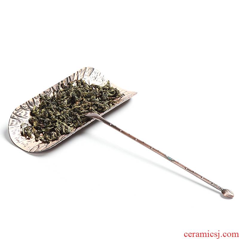 Ding heng manual copper shovel is TSP enjoy tea holder tea tea spoon ChaBo ceramic kung fu tea tea accessories