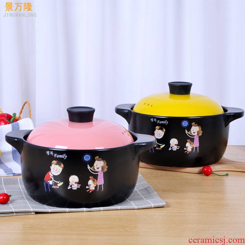 Ceramic casserole Korean soup pot soup flame to hold to high temperature stew soup pot health pot'm pot soil earthenware casserole