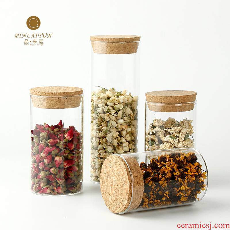 Flower tea as cans of food to the receive goods to transport 】 【 bottle lawsuits glass jar airtight jar of storage tank and medium
