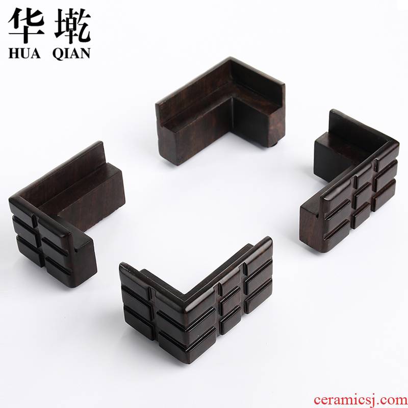 China Qian kung fu tea tray accessories MATS tap ebony wood bracket stone tea tea tea sea base