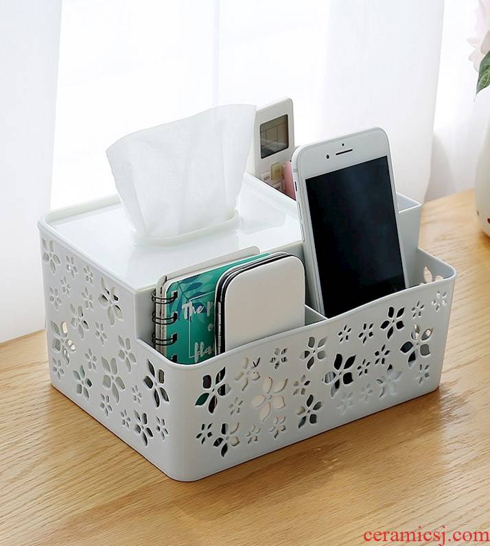 Tissue box smoke box home sitting room dining - room table contracted lovely receive multi - function creative home remote control