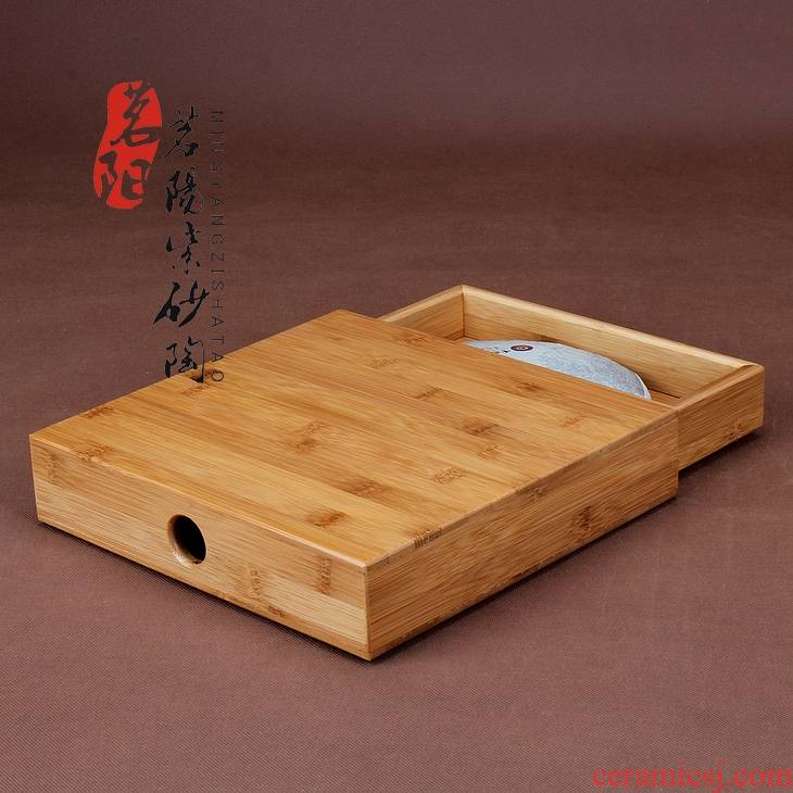 Bamboo and wood boxes of pu - erh tea tea tea tray package mail tea cake store receive points single deposit ark box