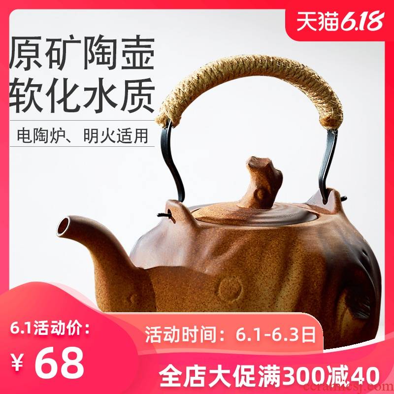 Household ceramics to restore ancient ways make tea kettle boil tea machine girder lateral teapot to burn the jug large large capacity