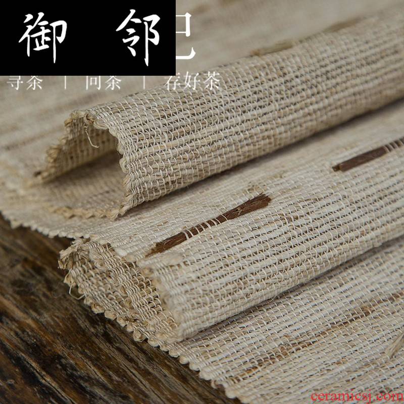 Pure manual than grass cloth ramie tea table ecru overall traditional hand - made by tea table cloth